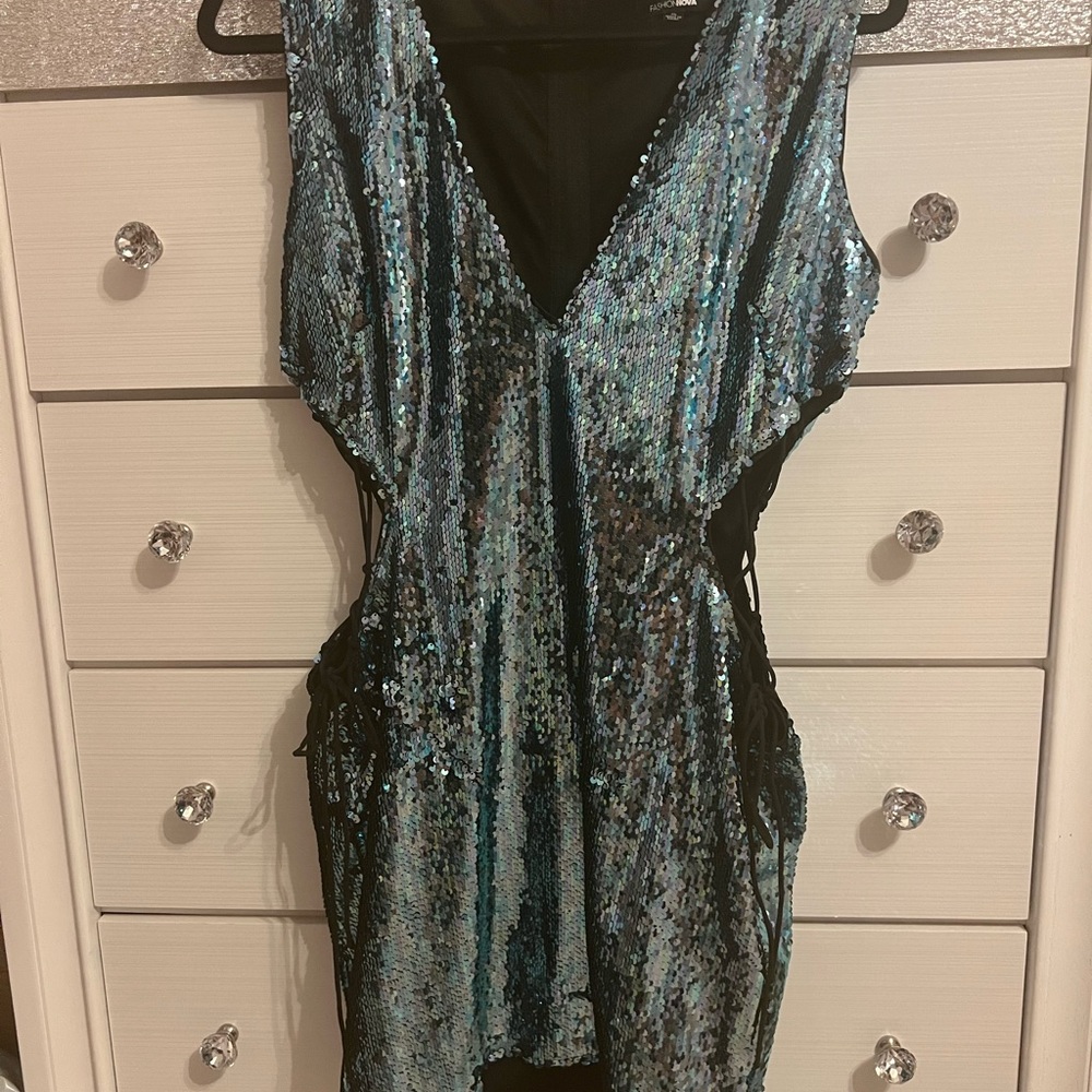 The ultimate sexy sequin Vegas dress
